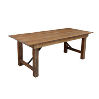 Nouvelle table ronde pliante en bois pour banquets, mariages, événements, location, table d'extérieur