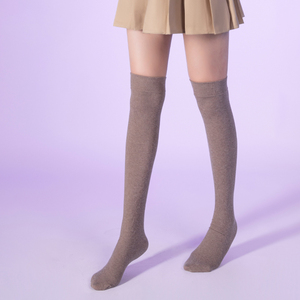 <span class=keywords><strong>Bas</strong></span> thermiques épais populaires pour femmes, chaussettes hautes en coton chaud à rayures pour jeunes filles, chaussettes <span class=keywords><strong>de</strong></span> compression opaques pour l'hiver - Product Image 4