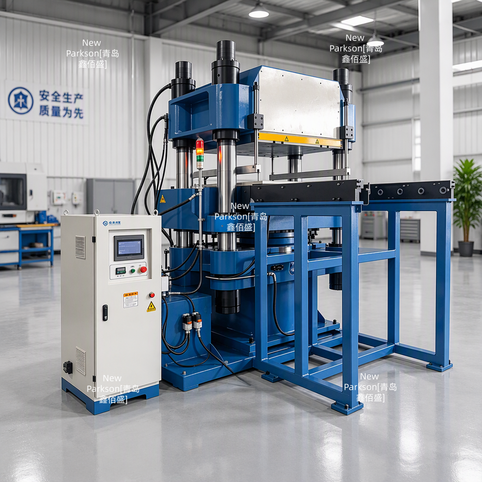 Machine Poly Mats Four Column Rubber Floor Tile Vulcanizing Equipment, Rubber Floor Tile ...