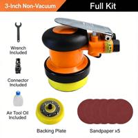 Ponceuse orbitale électrique rechargeable à vitesse variable, sans balais, sans aspiration ni aspiration d'air, pour ponçage du bois DIY - Offre Spéciale