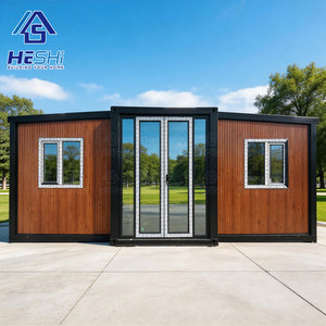 Maison conteneur préfabriquée extensible de 20 pieds ou 40 pieds, prête à l'emploi, 1, 2, 3, 4 ou 5 chambres, cuisine de luxe, villa portable - Product Image 1