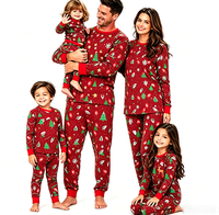 Maßgeschneiderte Neue Designs Familien-Pyjama-Set Baumwolle Weihnachts-Schlafanzüge für Frauen Männer Kinder Baby Bambus Weihnachten Passende Mutter-Kind-Pyjamas