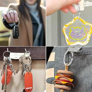 Stainless Steel 304 Wholesale Custom Flat Split <b>Key</b> <b>Rings</b> For Promotional Gift - Product Image 6