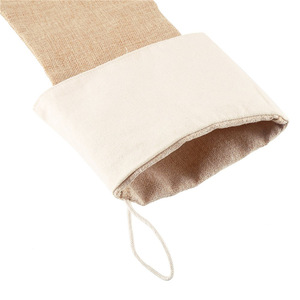 Chaussettes de Noël élégantes en lin et sacs-cadeaux de bijoux transfrontaliers fournitures de faveur de fête de robe de vacances - Product Image 1