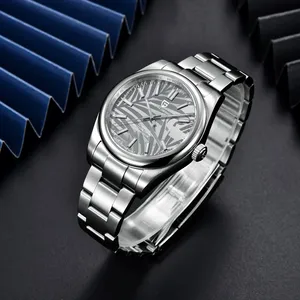 <span class=keywords><strong>PAGANI</strong></span> DESIGN — montre-bracelet mécanique et automatique pour homme, DESIGN feuille de palmier, miroir en saphir, nouvelle collection, 39MM, <span class=keywords><strong>NH35A</strong></span> - Product Image 4