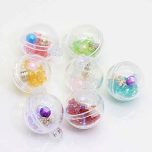 2Mm Đầu Lỗ Rỗng Vòng Hình Cầu Bóng Trong Suốt Shell Nhưng Đầy Màu Sắc Biển Shell Và Nhựa Hạt Trong Key Chain Decor - Product Image 6