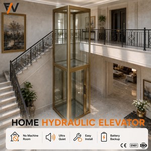 Küçük 2-5 Katlı Yolcu Makaslı Hidrolik Ev Asansörü Konut Asansörü Otomatik Kontrol Dayanıklı 5 Yıl Garantili Paslanmaz Çelik - Product Image 4