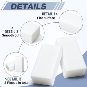 Éponge magique blanche en mousse de mélamine nano, pour le nettoyage des sols, absorbant l'eau, pour le nettoyage de la maison - Product Image 3