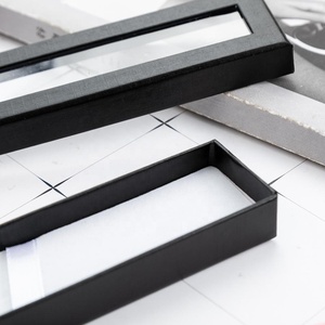 Sang Trọng Kraft Giấy Bút Bao Bì Hộp Quà Tặng Với Cửa Sổ Rõ Ràng Đầy Màu Sắc Rỗng Bi Đài Phun Nước Bút Hiển Thị Trường Hợp - Product Image 5