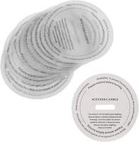 Personnaliser les protecteurs de poussière de bougie papier de graine bougie cache-poussière
