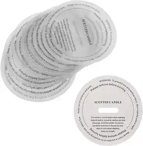 Seed Paper Candle Dust Cover, 2.625 - Item #PSDC-2.625 -   Custom Printed Promotional Products
