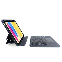Étui de protection pour clavier en tissu résistant à l'usure avec fente de rangement magnétique double intégrée pour stylet, compatible avec tous les modèles, en TPU intégral