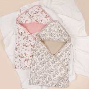 Serviette <span class=keywords><strong>de</strong></span> <span class=keywords><strong>bain</strong></span> pour bébé en gaze à 4 couches, en coton absorbant, couverture à capuche, couverture enveloppante pour nourrissons - Product Image 4