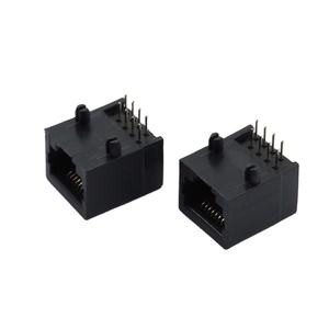 Conector Ethernet <span class=keywords><strong>de</strong></span> 90 grados integrado <span class=keywords><strong>de</strong></span> 8 puertos Módulo Magjack RJ45 Montaje en panel JISJACK G71E0168X2AEU - Product Image 1