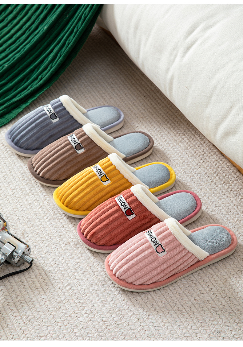 Cheap Wholesale Cute House Slippers Women Bedroom Indoor Plush Slippers Unisex