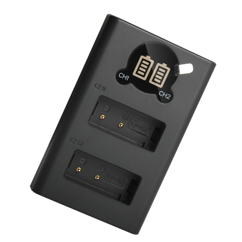Norifon Chargeur Double Canal LCD USB Pour Batterie Canon LP-E17 - EOS 750D 760D M3