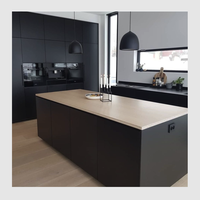 Yaman Armoires de cuisine modernes en métal personnalisées en acier inoxydable 304 finition laquée ignifuge Conception modulaire Meubles complets