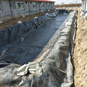 แผ่นใยสังเคราะห์ HDPE สีดำ/น้ำเงิน สำหรับบ่อเลี้ยงสัตว์น้ำ/บ่อเพาะเลี้ยงสัตว์น้ำ/บ่อเกษตรกรรม หนา 1 มม. ราคาโรงงานที่ดีที่สุด - Product Image 3