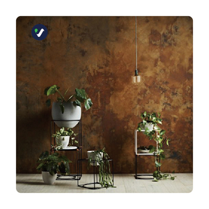 Muestra Gratuita de Pintura Decorativa para Paredes Interiores Resistente al Óxido, <span class=keywords><strong>Efecto</strong></span> <span class=keywords><strong>Cobre</strong></span>, Revestimiento Líquido Acrílico, Aplicación con Espátula, Marca Wanlei, 2 Capas - Product Image 4