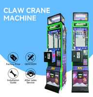 Machine à griffes mini premium de haute qualité pour jeux à monnayeur, vente en gros de petits jouets et poupées, compatible billets de dollar