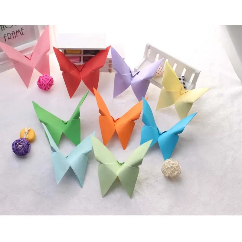 कस्टम सुंदर फांसी कागज Origami तितली कमरे के लिए/शादी की सजावट