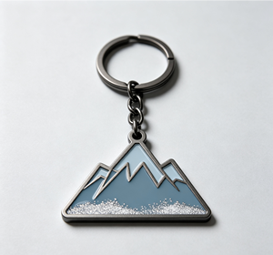 Llavero Metálico de Montaña, Anillo para Llaves Esmaltado, Porta Llaves Triangular para Camping, Senderismo, Recuerdo, Regalo - Product Image 4