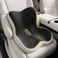 Coussin de siège orthopédique Miandao pour le soutien lombaire, soulagement des douleurs du coccyx, mousse à mémoire de forme ergonomique pour les longues sessions assises