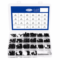 Kit d'Assortiment de Fixations : Vis à Tête Hexagonale, Boulons, Écrous, Rondelles – Ensemble de Quincaillerie Industrielle et de Construction en Acier Inoxydable et Acier au Carbone