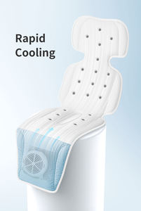 Anjuny, forro de seguridad para cochecito de bebé, cojín de lino para cochecito, almohadilla de cochecito transpirable para bebé, forro de asiento de cochecito de refrigeración - Product Image 4