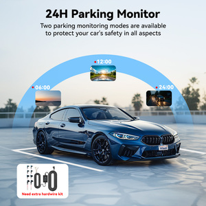REDTIGER Distributeur A6 Caméra de tableau de bord double 4K noire pour voiture, vision nocturne avant et arrière, Wi-Fi et GPS intégrés, mode parking 24H, sans carte SD - Product Image 6