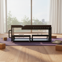 Banc de fitness pliable et réglable 4-en-1 pour entraînement complet du corps à domicile, avec système de croisement de câbles pour musculation, incluant positions assise, inclinée et déclinée