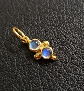 Cầu Vồng Trắng Moonstone 5 Mm Cabochon Vàng Mạ Điện Kết Nối Vòng Duy Nhất Kết Nối Đồ Trang Sức Làm Nguồn Cung Cấp Handmade - Product Image 5