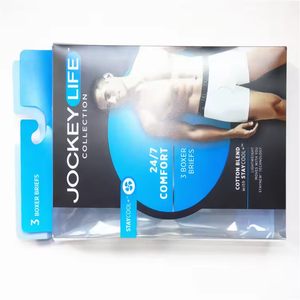 Calzoncillos bóxer de diseño gratuito para hombre, caja de envío, caja de calcetines de regalo de lujo con ventana, cajas de embalaje de ropa interior - Product Image 3