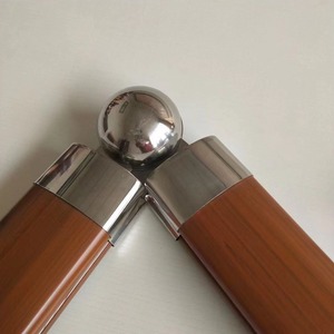 Produk peringkat teratas Pvc rel tangan menggunakan dekoratif Pvc kayu bulat pegangan tangan untuk tangga/balkon/dek