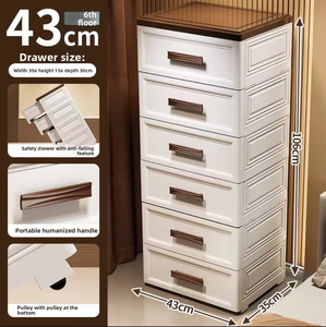 Armario <span class=keywords><strong>de</strong></span> Almacenamiento <span class=keywords><strong>de</strong></span> Plástico <span class=keywords><strong>de</strong></span> Estilo Europeo <span class=keywords><strong>con</strong></span> <span class=keywords><strong>Cajones</strong></span> Multicapa, Organizador <span class=keywords><strong>de</strong></span> Artículos Diversos <span class=keywords><strong>con</strong></span> <span class=keywords><strong>Ruedas</strong></span> - Product Image 4