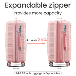 Stock disponible aux États-Unis, livraison gratuite, ensembles de bagages 4 pièces (14/20/24/28), coque rigide légère, serrure TSA, support dropshipping - Product Image 4