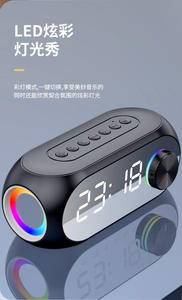 Mini akıllı müzik hoparlörü gece lambası ve partiler bilgisayarlar için çalar saat 5W çıkış gücü ücretsiz kargo düşük fiyat - Product Image 6