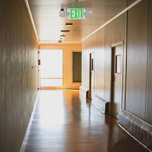 Luz de emergencia para pasillo de Hotel, iluminación de seguridad contra incendios con batería recargable, señal de salida de emergencia verde para porche - Product Image 3