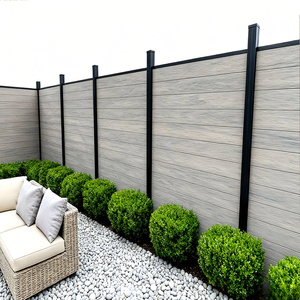 Panneaux de clôture en WPC pour extérieur, imperméables, résistants aux UV, clôture de <span class=keywords><strong>jardin</strong></span>, panneau de mur d'intimité écologique avec aspect composite en bois naturel - Product Image 4