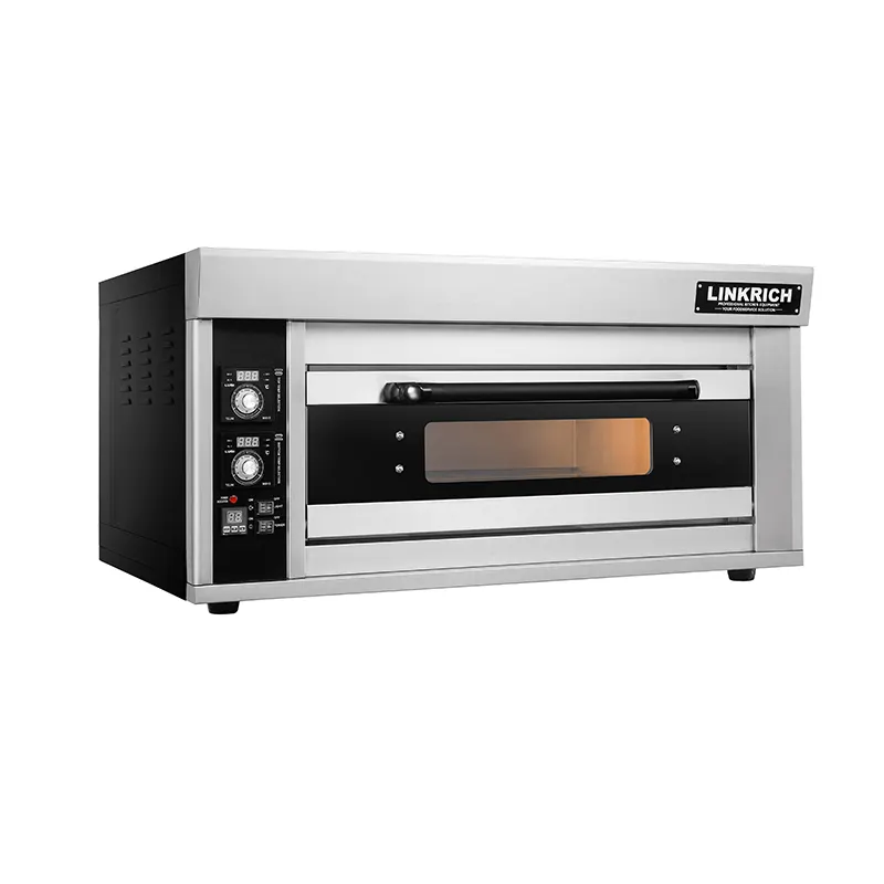 Nouvelle machine de cuisson de pain de four à pont unique électrique commercial pour le moteur et le moteur du magasin d'alimentation de restaurant de boulangerie 220V