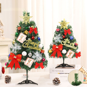 Navidad Xmas giáng sinh trang trí 60cm 45cm nhân tạo <span class=keywords><strong>Mini</strong></span> Cây giáng sinh với đèn LED cho Tabletop - Product Image 4