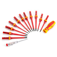 Jeu de tournevis VDE pour électricien isolé 1000v Kit d'outils de testeur de tension électrique multifonction OEM industriel interchangeable