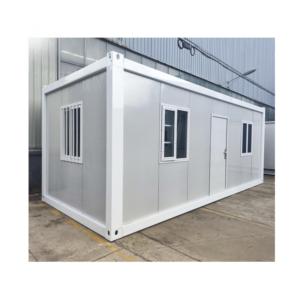 Maison conteneur modulaire de luxe portable et respirante à assemblage rapide en panneaux sandwich d'acier de 20 pieds à faible coût pour villa et hôtel - Product Image 1