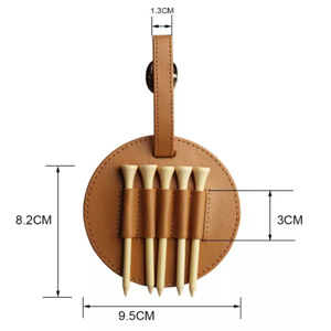 Sac à clubs de golf en cuir PU (lot de 5), peut être utilisé pour ranger des clubs de golf, des accessoires de golf et des cadeaux. - Product Image 5
