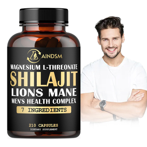 Cápsulas de Shilajit, Musgo Marino y Ginseng de Marca Propia, Cápsulas Veganas de Shilajit, Maca, Ashwagandha, Cápsulas de Shilajit para Mejorar la Función Cerebral - Product Image 1