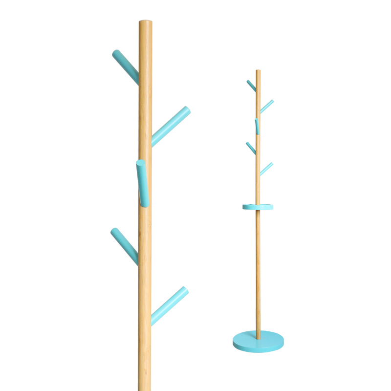 Special Designer Bamboo Tree Free Standing Clothes/Coat/Hat Rack for Hallway and Entryway