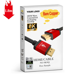 Certyficed Ture-etiqueta de 1,8 m, <span class=keywords><strong>Cable</strong></span> <span class=keywords><strong>HDMI</strong></span> chapado en oro, bloqueo <span class=keywords><strong>HDMI</strong></span> Kable 8k UHD 2,1 3, <span class=keywords><strong>Cable</strong></span> <span class=keywords><strong>Hdmi</strong></span> - Product Image 1