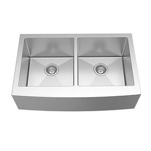 Évier de cuisine en acier inoxydable épaissi, insonorisé, à double cuve, façonné sur mesure, résistant à la chaleur - Product Image 3