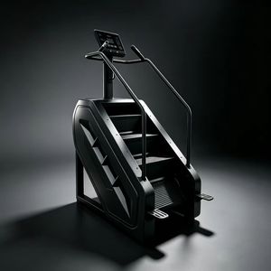 Máquina de Escalada de Lujo Totalmente Negra con Estructura Amortiguadora para Entrenamiento de Cuerpo Completo y Quema de Grasa - Product Image 3