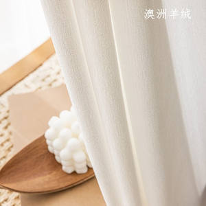 Tissu de rideau en voile transparent de style lin, tissé, pour le salon, fourni par l'usine - Product Image 4